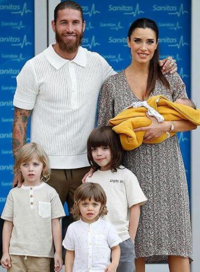 Jose Maria Ramos son Sergio Ramos with his family.